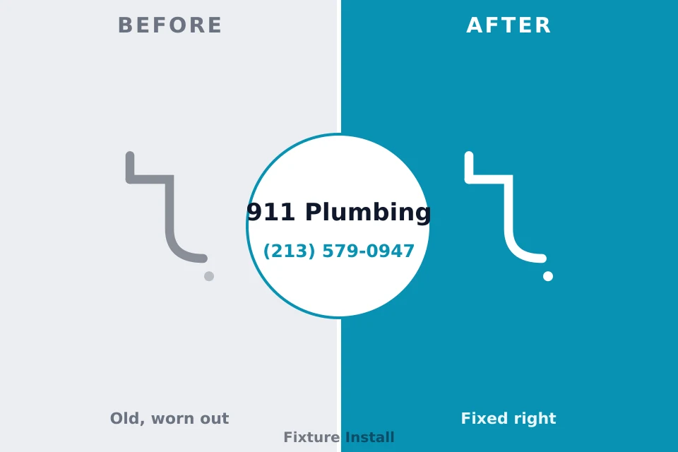 Before and after: plumbing repair Harwood Heights, IL